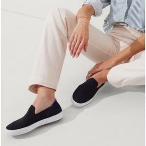 Rothy's The Original Slip On Sneakers Black Size 8